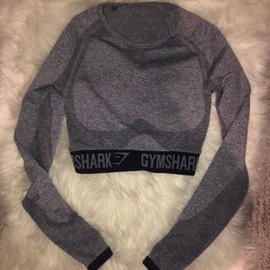 GymShark FLEX LONG SLEEVE CROP TOP